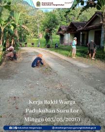 KERJA BAKTI WARGA PADUKUHAN SURU LOR